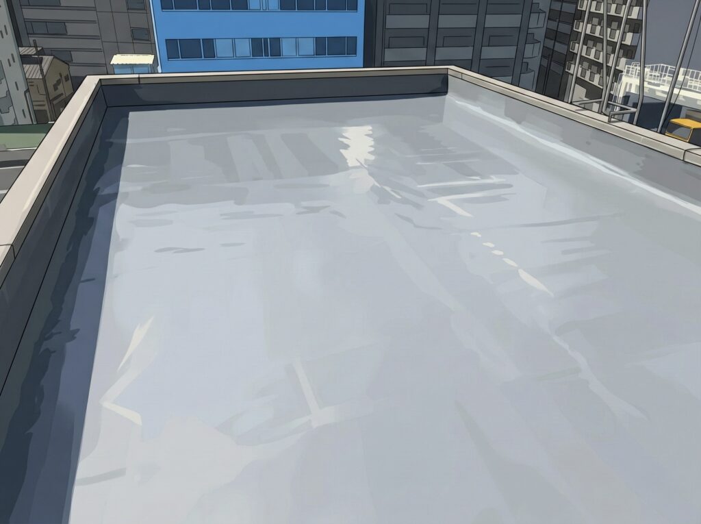 東京23区の雨漏り修理専門、株式会社健装・代表の由野さんの手がけた雨漏り防水コーキングの施工イラスト